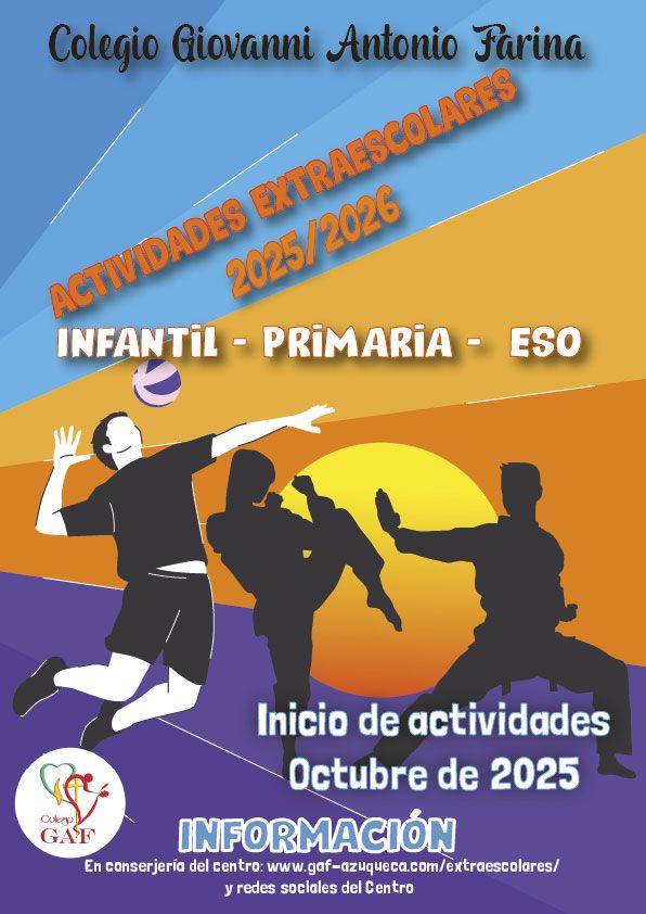 Portada Actividades Extraescolares GAF