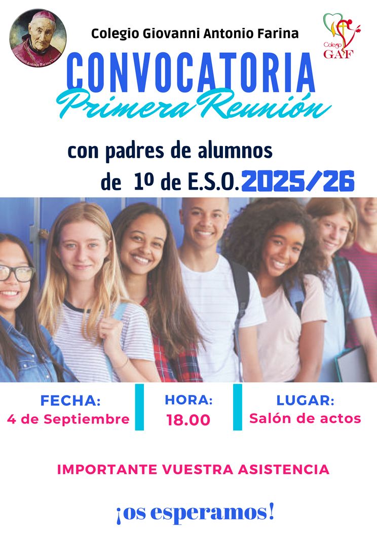 Convocatoria Reunión padres de 1º-ESO